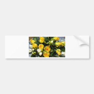 Autocollant De Voiture Roses jaunes