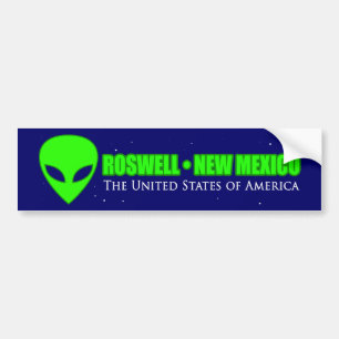 Autocollant De Voiture Roswell Nouveau Mexique
