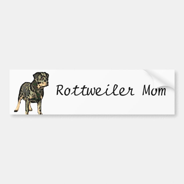 Autocollant De Voiture Rottweiler (Devant)