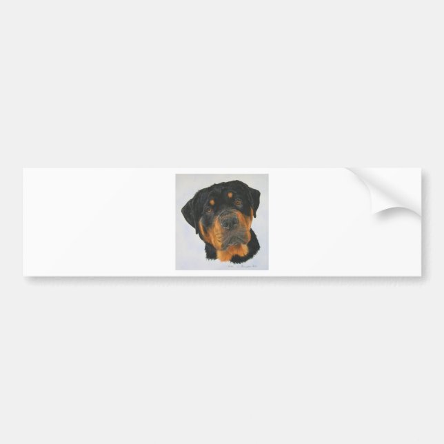 Autocollant De Voiture Rottweiler (Devant)