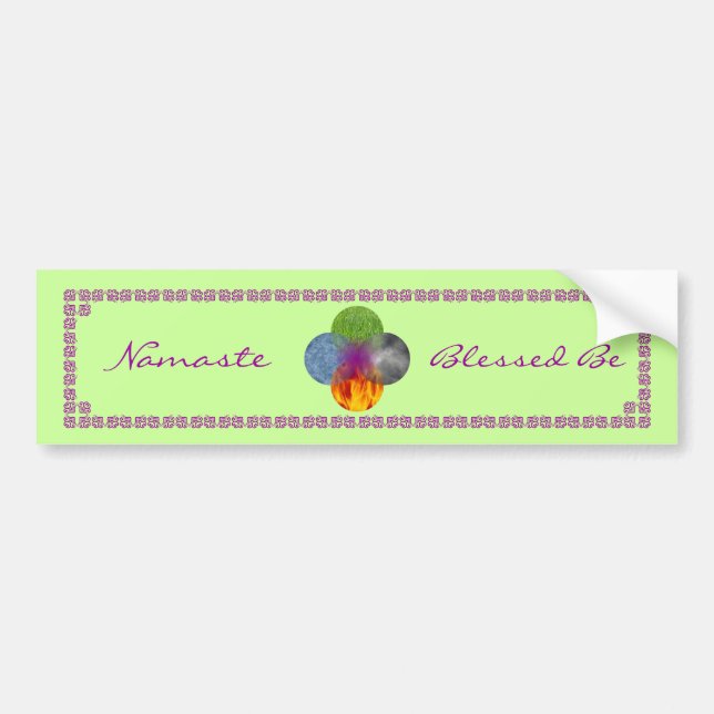 Autocollant De Voiture Roue d'être - vert (Devant)