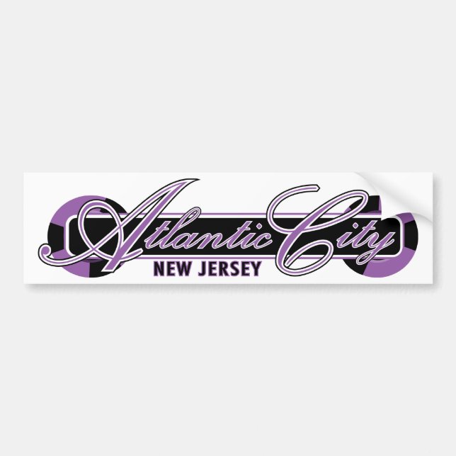 Autocollant De Voiture Roues d'Atlantic City (Devant)