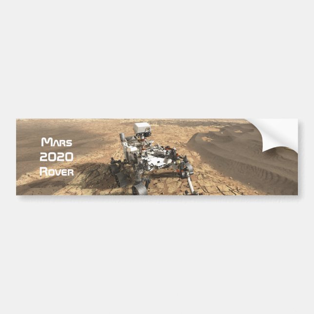 Autocollant De Voiture Rover Mars 2020 (Devant)