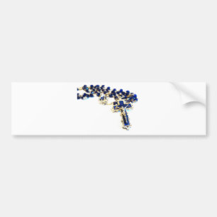Autocollant De Voiture Royal Blue Rosary