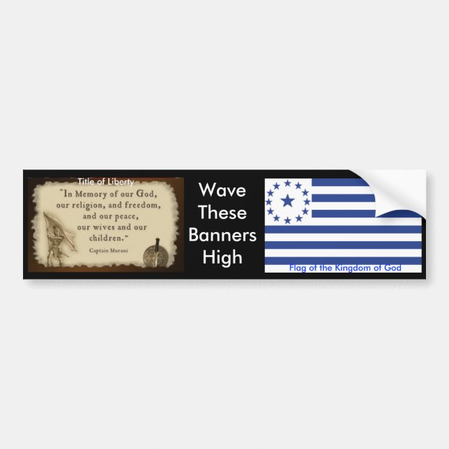 Autocollant De Voiture Royaume des cieux bumper2 (Devant)