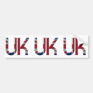 Autocollant De Voiture Royaume-Uni Union Jack British Drapeau Typographie