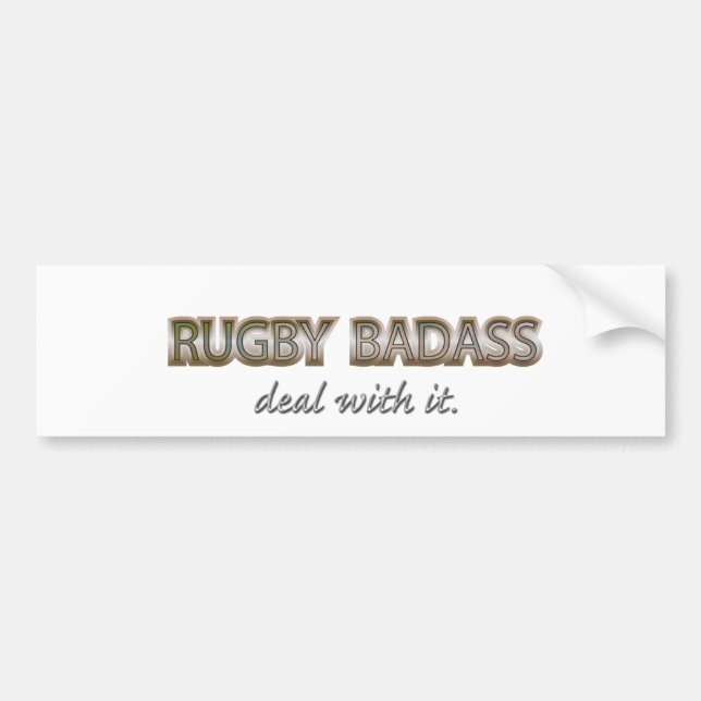 AUTOCOLLANT DE VOITURE RUGBY (Devant)