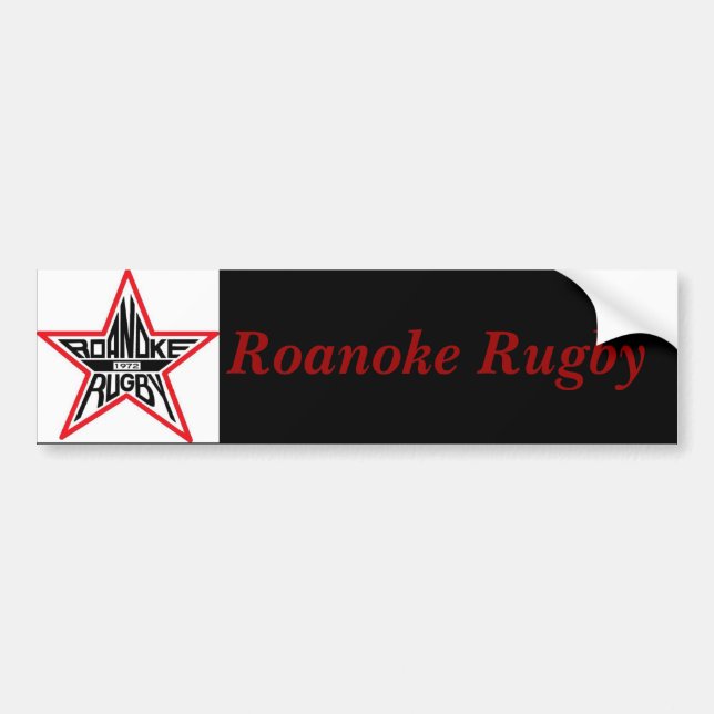 Autocollant De Voiture Rugby de Roanoke (Devant)