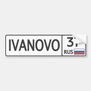 Autocollant De Voiture RUS. Ivanovo. 37