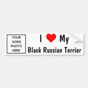 Autocollant De Voiture Russe noir Terrier