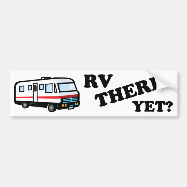 Autocollant De Voiture RV LÀ ENCORE ? (blanc) (Devant)