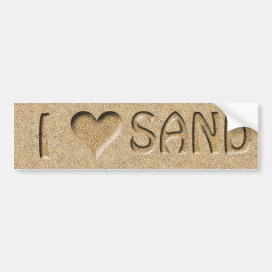 Autocollant De Voiture Sable du coeur I