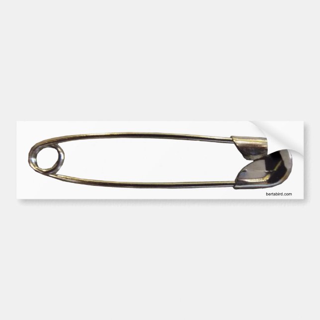 Autocollant De Voiture #safeplace de #safetypin d'adhésif pour pare-chocs (Devant)