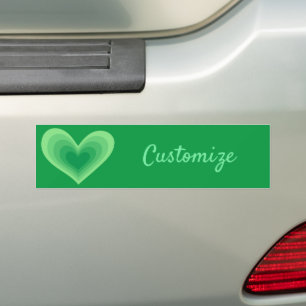 Autocollant De Voiture Sage Green Heart Thunder_Cove