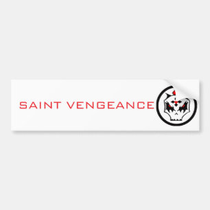 AUTOCOLLANT DE VOITURE SAINTE VENGEANCE 