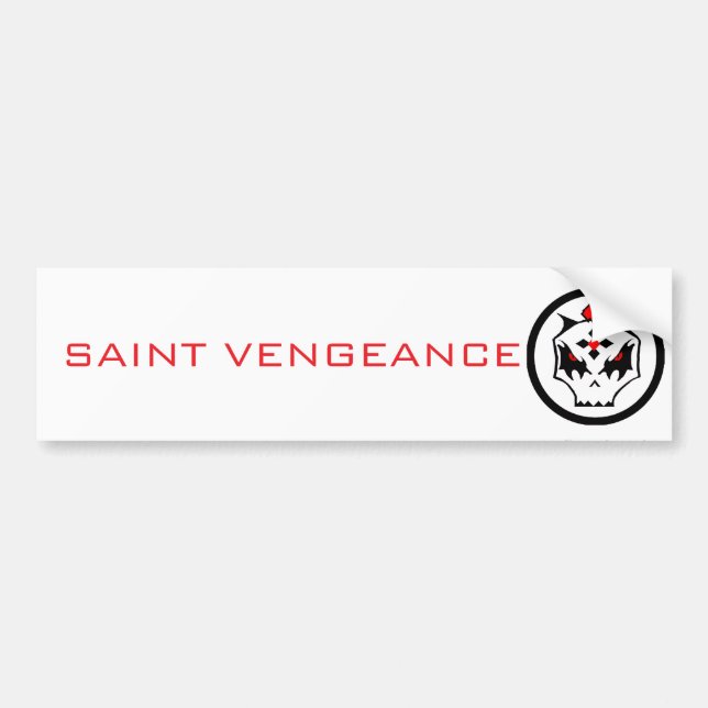 AUTOCOLLANT DE VOITURE SAINTE VENGEANCE  (Devant)