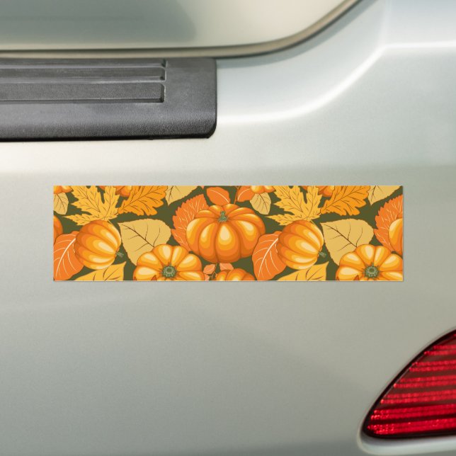 Autocollant De Voiture Saison d'automne Halloween Citrouille Motif (En voiture)