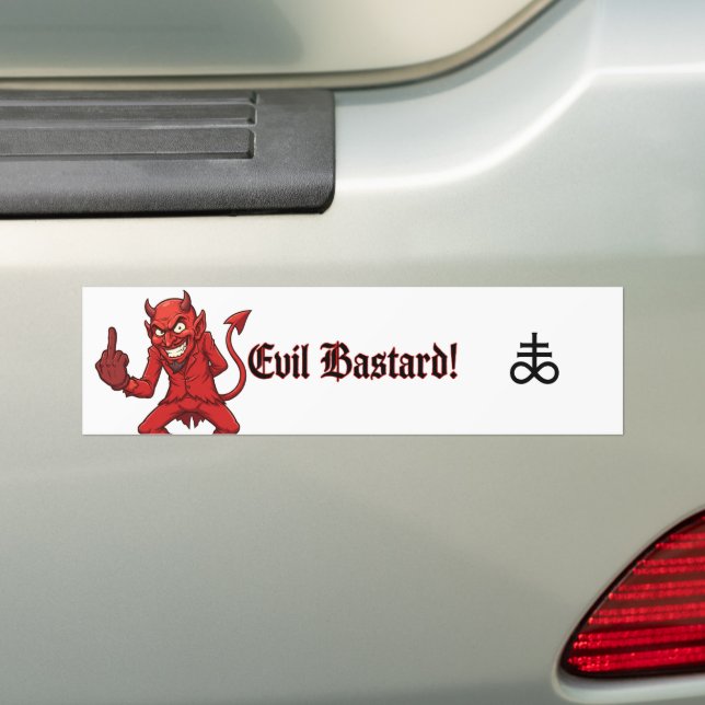 Autocollant De Voiture Salaud Méchant (En voiture)