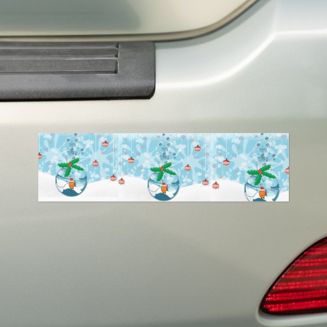 Autocollant De Voiture Sale de poisson de Noël (En voiture)