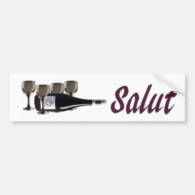 Autocollant De Voiture Salut  (Devant)
