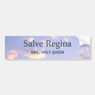 Autocollant De Voiture Salve Regina Trad Catholique Masse Latine Confort
