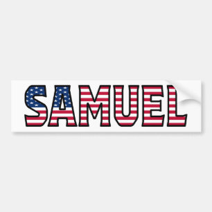 Autocollant De Voiture Samuel Nom Vorname USA Aufkleber Sticker Auto