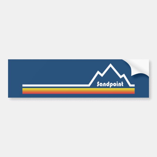 Autocollant De Voiture Sandpoint Idaho (Devant)