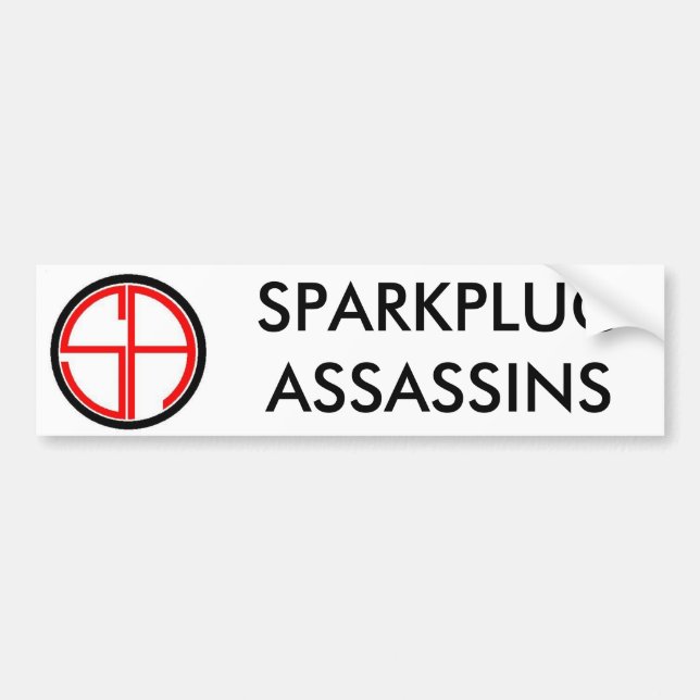 Autocollant De Voiture Sans des réticules, SPARKPLUGASSASSINS (Devant)