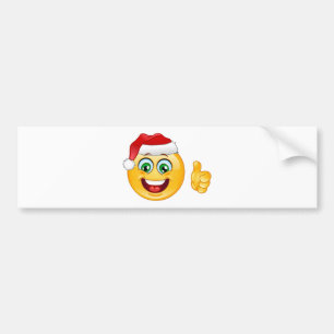 Autocollant De Voiture santa claus emoji