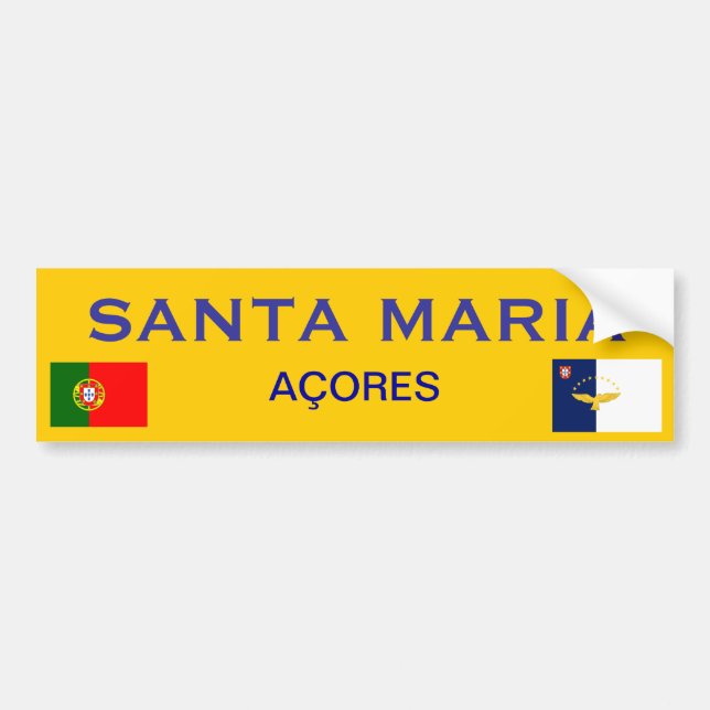 Autocollant De Voiture Santa Maria * adhésif pour pare-chocs (Devant)