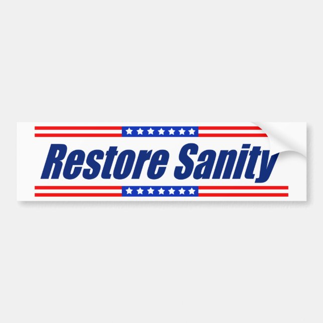Autocollant De Voiture Santé d'esprit de restauration (Devant)