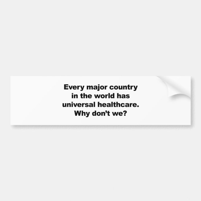 Autocollant De Voiture Santé universelle (Devant)