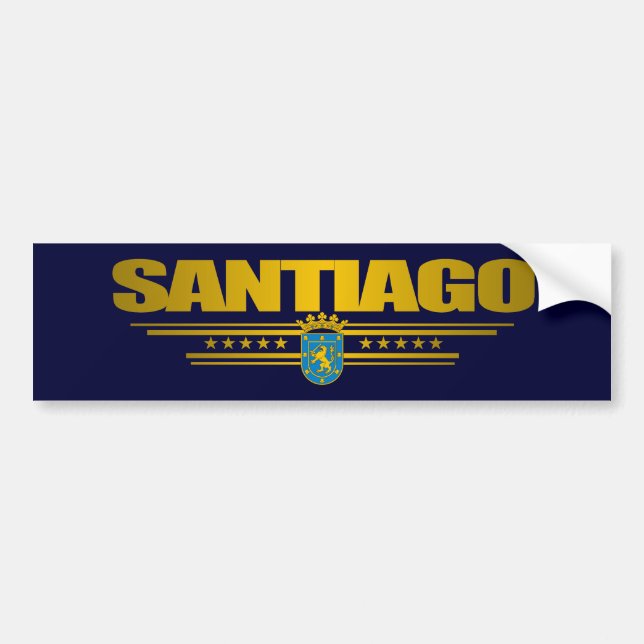 Autocollant De Voiture Santiago (Devant)