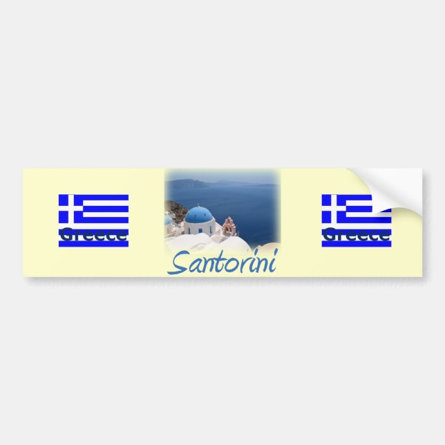 Autocollant De Voiture Santorin (Devant)