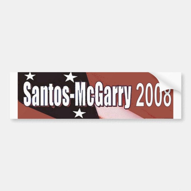 Autocollant De Voiture Santos McGarry en 2008 (Devant)