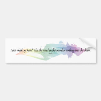 Autocollant De Voiture Sappho Love Shot My Heart Citation