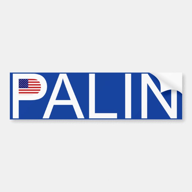Autocollant De Voiture Sarah Palin - adhésif pour pare-chocs de drapeau (Devant)