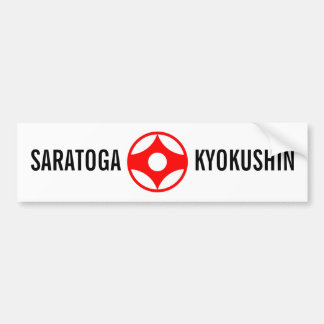 AUTOCOLLANT DE VOITURE SARATOGA KYOKUSHIN BUMPERSTICKER