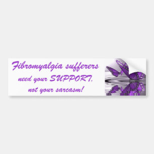 Autocollant De Voiture Sarcasme de soutien de fibromyalgie pas