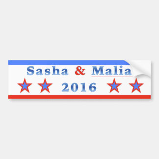 Autocollant De Voiture Sasha et Malia pour le président 2016 !
