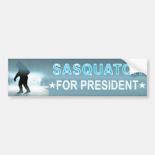 Autocollant De Voiture Sasquatch, Président