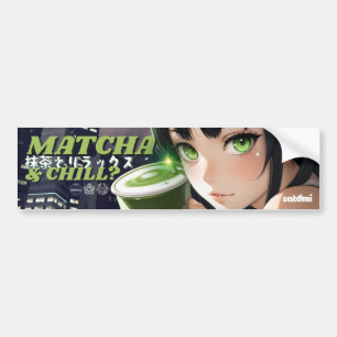 Autocollant De Voiture satomi moto Matcha & Chill