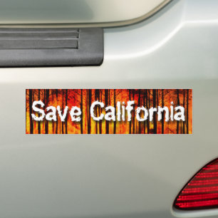 Autocollant De Voiture Sauvez la Californie de Wildfir