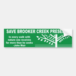 Autocollant De Voiture Sauvez la conserve de crique de Brooker