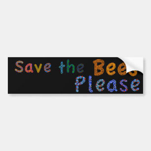 Autocollant De Voiture Sauvez les abeilles satisfont l'adhésif pour