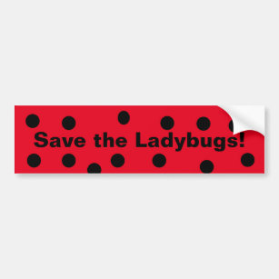 Autocollant De Voiture Sauvez les Ladybugs !