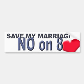 Autocollant De Voiture Sauvez mon mariage ! ! ! Non sur 8