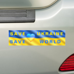 Autocollant De Voiture Save Ukraine Bumper Sticker Save World - Aide