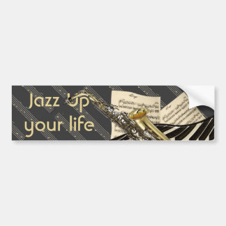Autocollant De Voiture Saxophone et musique de piano
