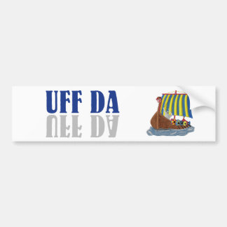 Autocollant De Voiture Scandinave drôle Viking d'UFF DA